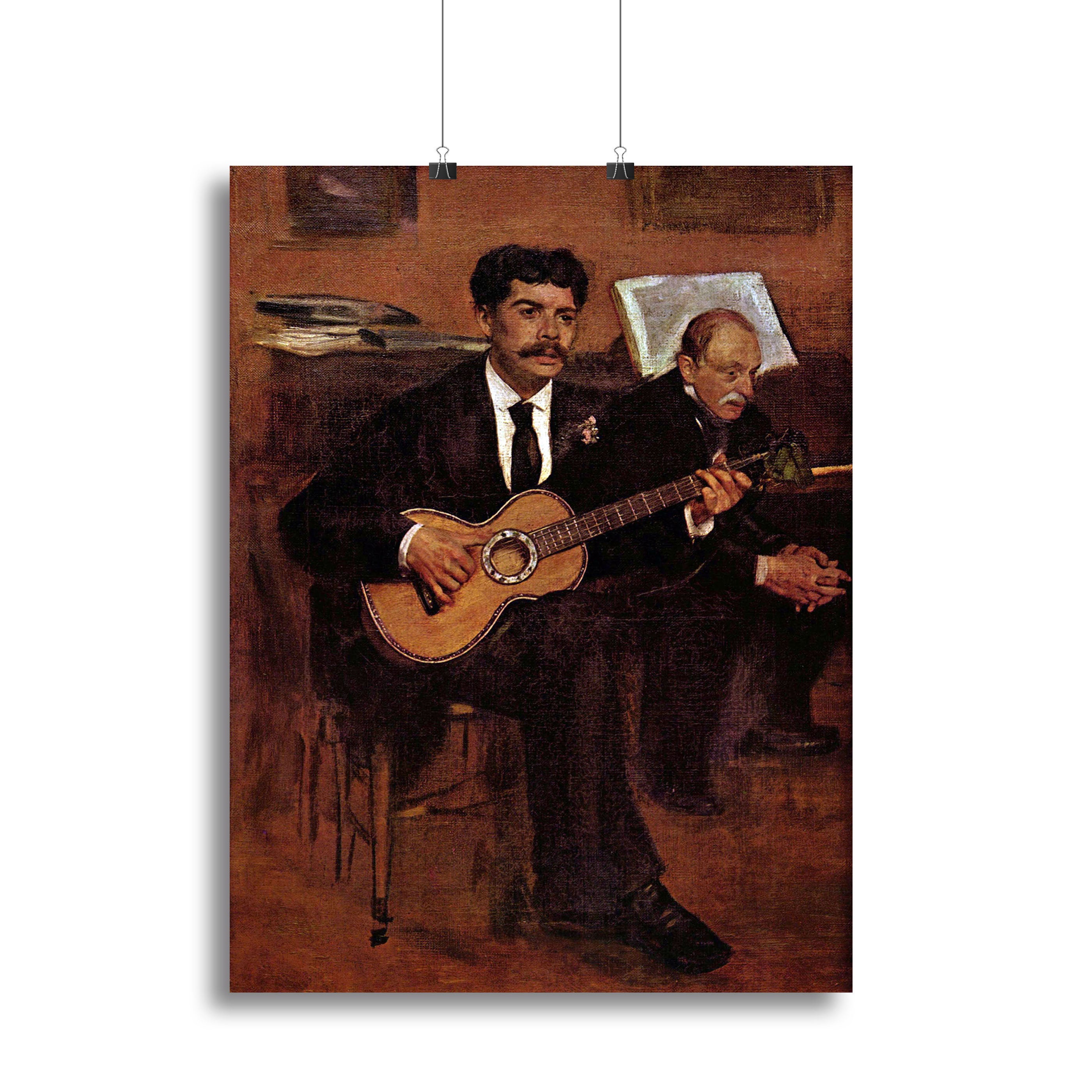 The guitarist Pagans and Monsieur Degas by Manet Canvas Print or Poster - Canvas Art Rocks - 2