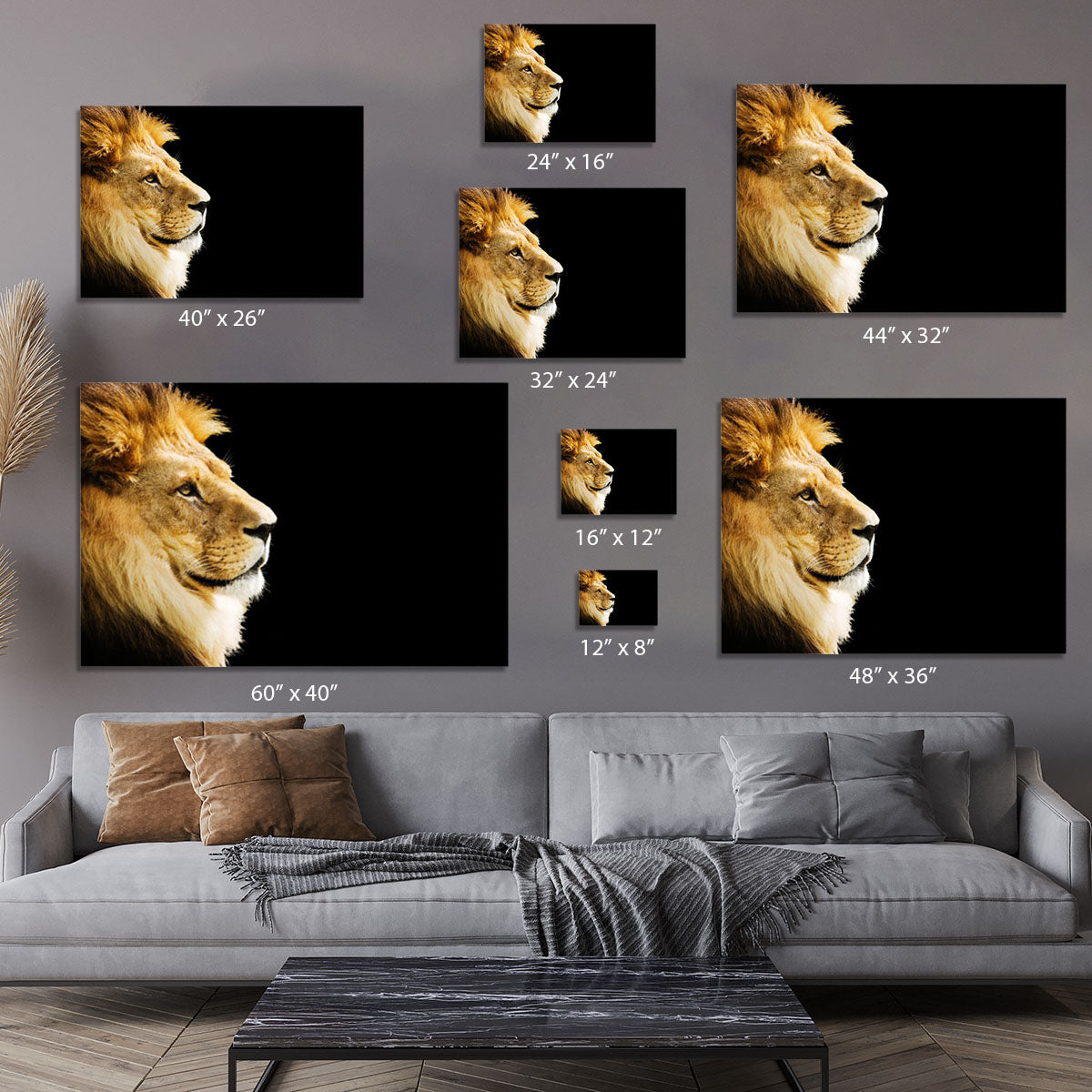 The king of all animals portrait Canvas Print or Poster - Canvas Art Rocks - 7