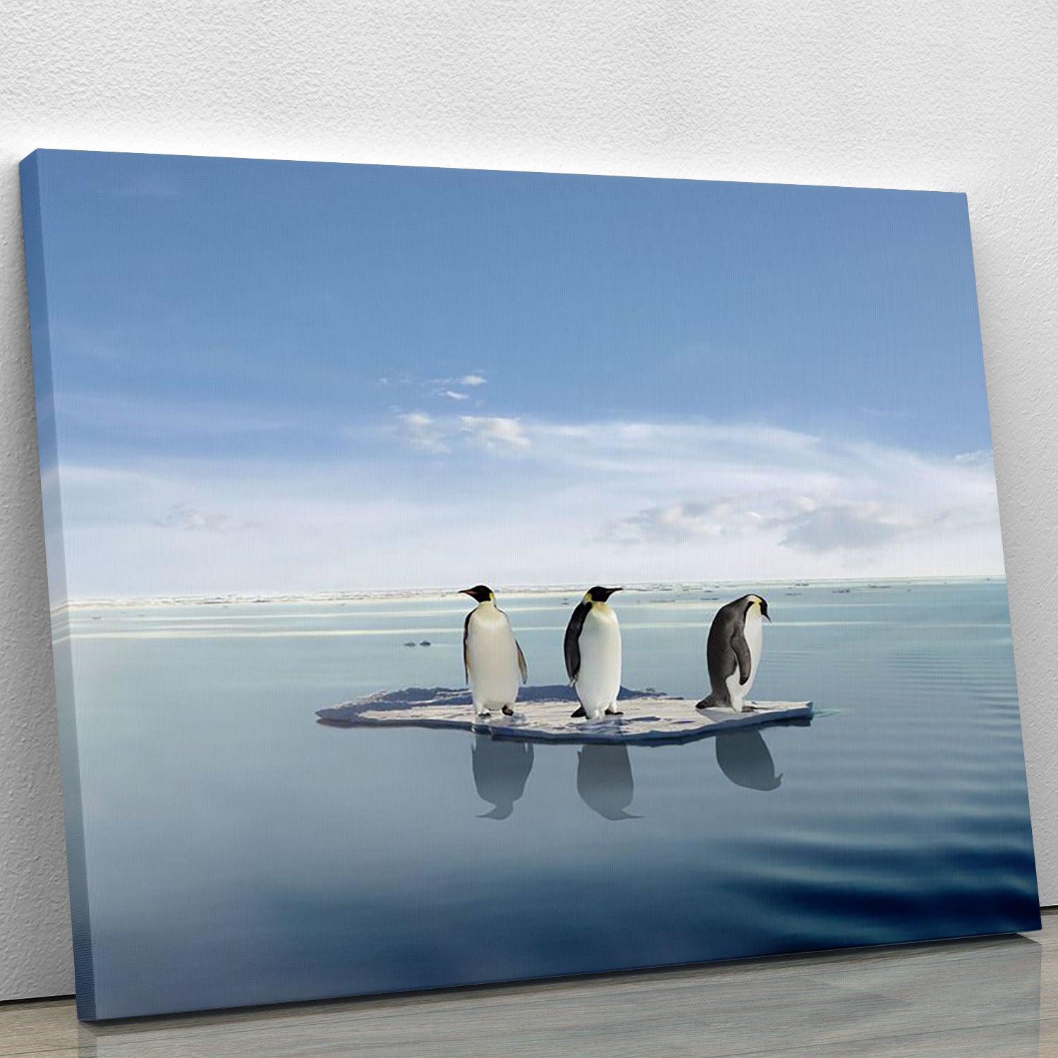 The last penguin survivers Canvas Print or Poster - Canvas Art Rocks - 1
