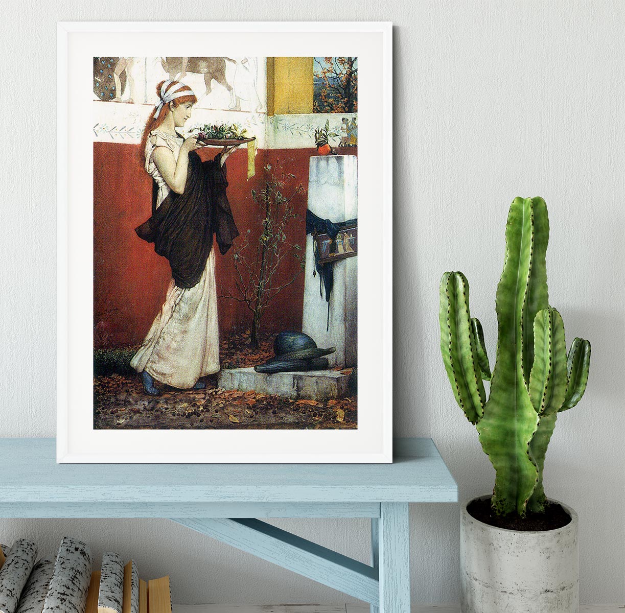 The last roses by Alma Tadema Framed Print - Canvas Art Rocks - 5