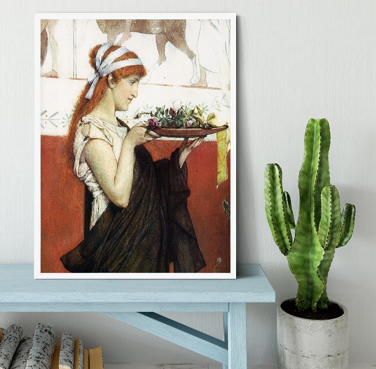 The last roses detail by Alma Tadema Framed Print - Canvas Art Rocks -6