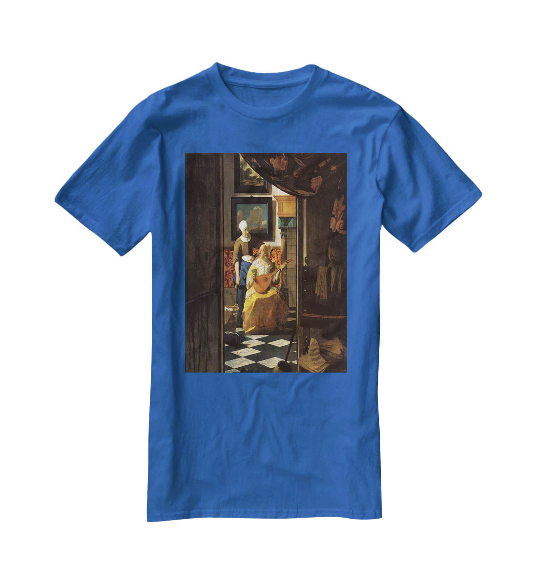 The love letter by Vermeer T-Shirt - Canvas Art Rocks - 2