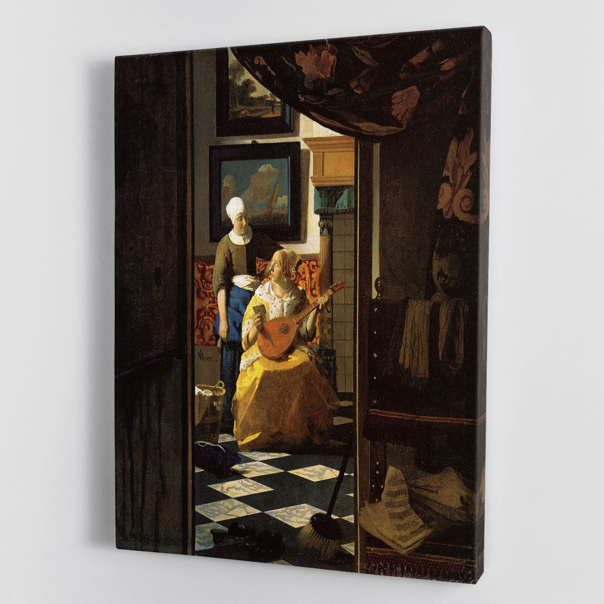 The love letter by Vermeer Canvas Print or Poster - Canvas Art Rocks - 1