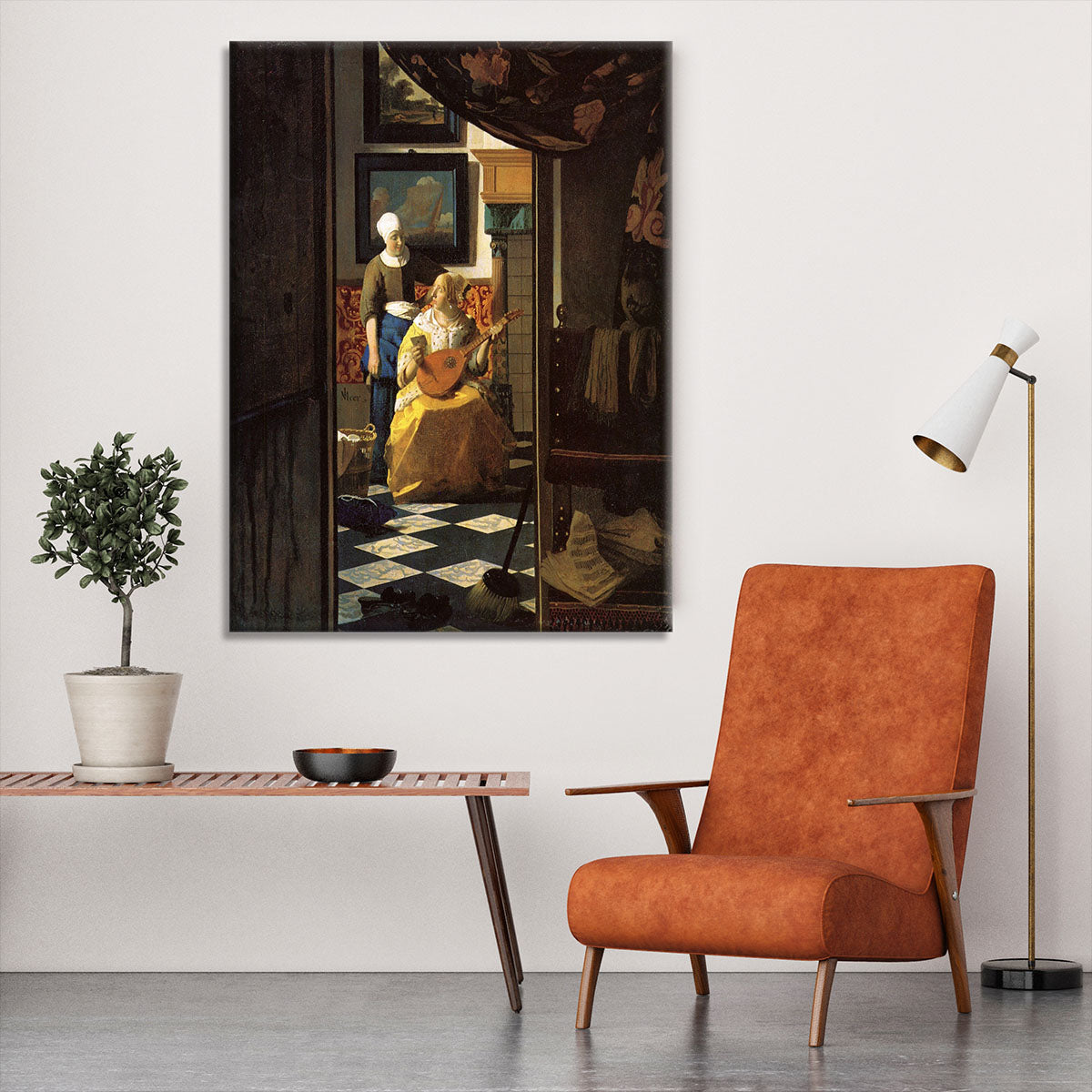 The love letter by Vermeer Canvas Print or Poster - Canvas Art Rocks - 6
