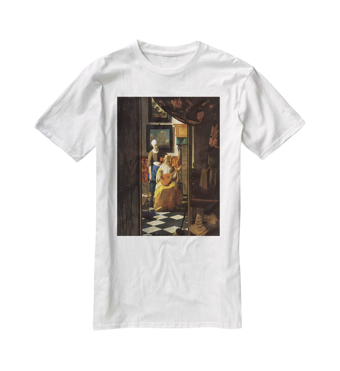 The love letter by Vermeer T-Shirt - Canvas Art Rocks - 5