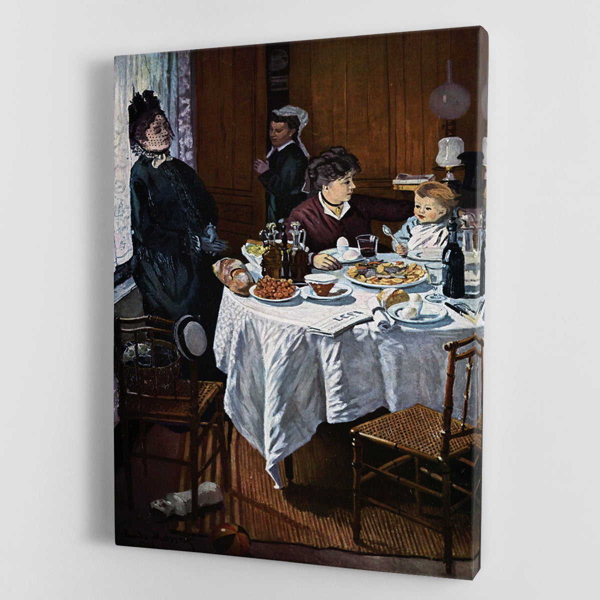 The lunch 1 by Monet Canvas Print or Poster - Canvas Art Rocks - 1