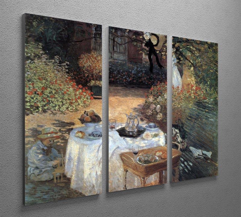 The lunch 2 by Monet Split Panel Canvas Print - Canvas Art Rocks - 4