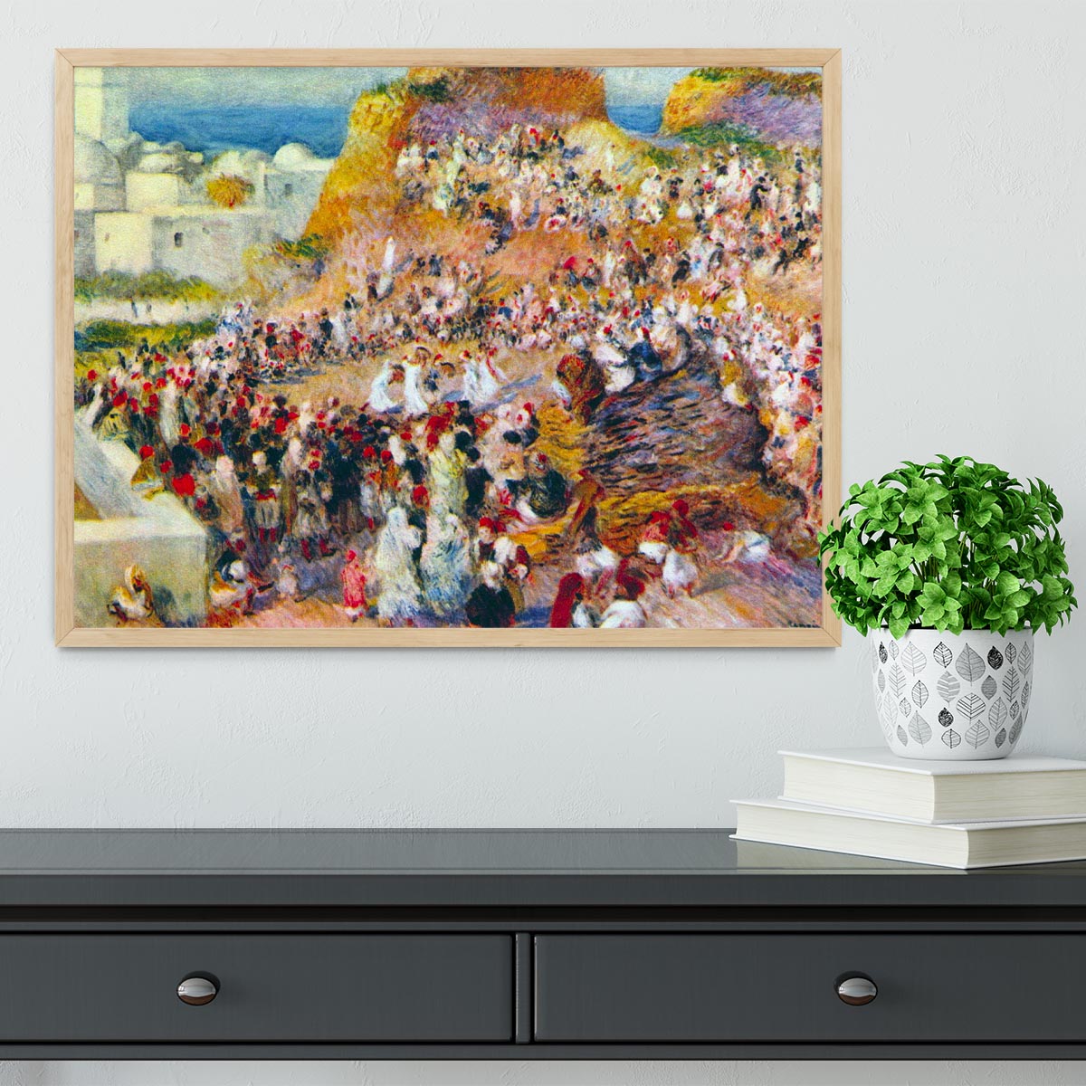 The mosque Arabian Fest by Renoir Framed Print - Canvas Art Rocks - 4