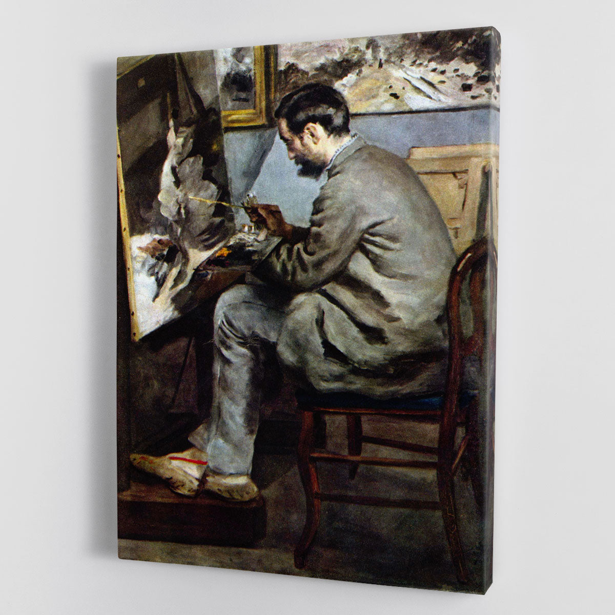 The painter in the studio of Bazille by Renoir Canvas Print or Poster - Canvas Art Rocks - 1