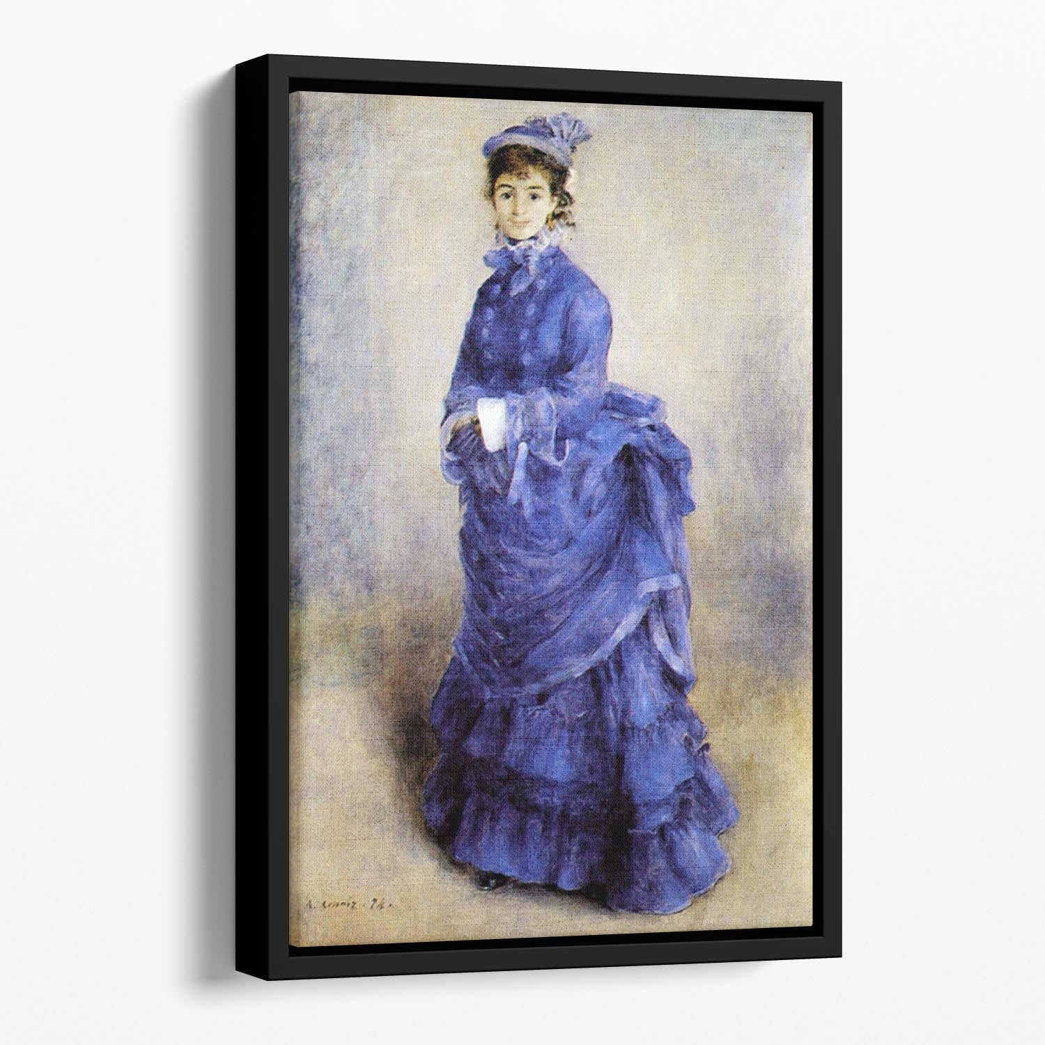 The parisian by Renoir Floating Framed Canvas