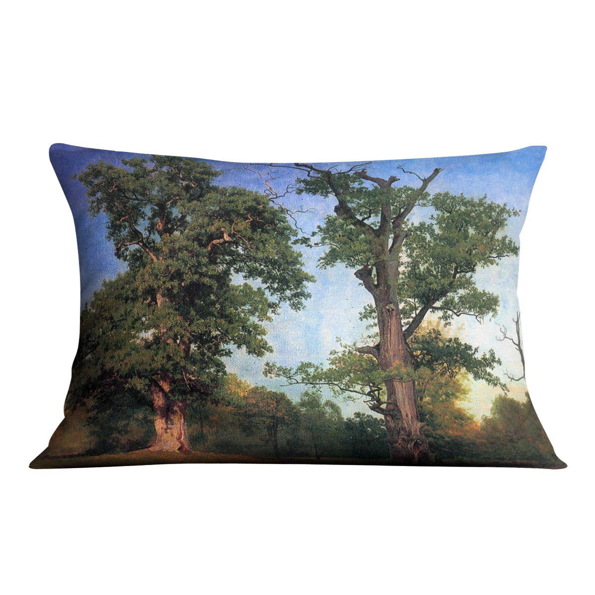 The pioneers of forests by Bierstadt Cushion - Canvas Art Rocks - 4