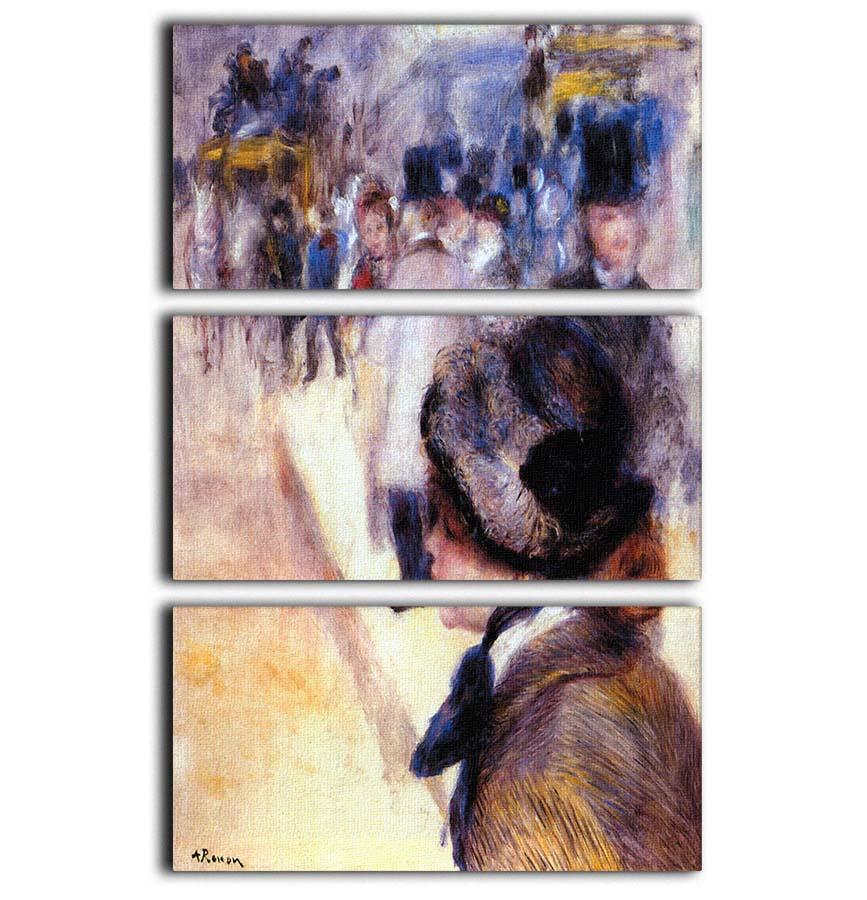 The place Clichy by Renoir 3 Split Panel Canvas Print - Canvas Art Rocks - 1