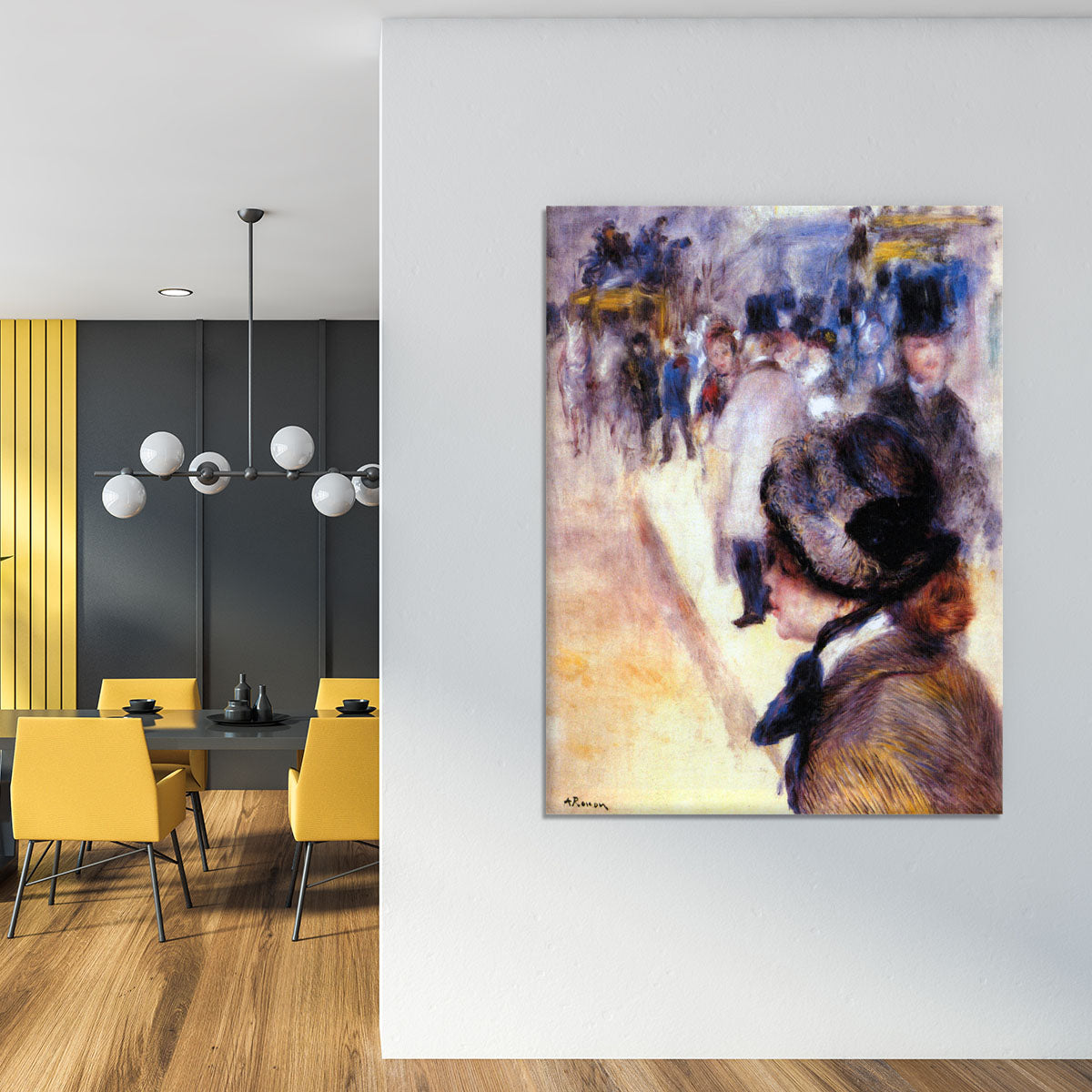 The place Clichy by Renoir Canvas Print or Poster - Canvas Art Rocks - 4