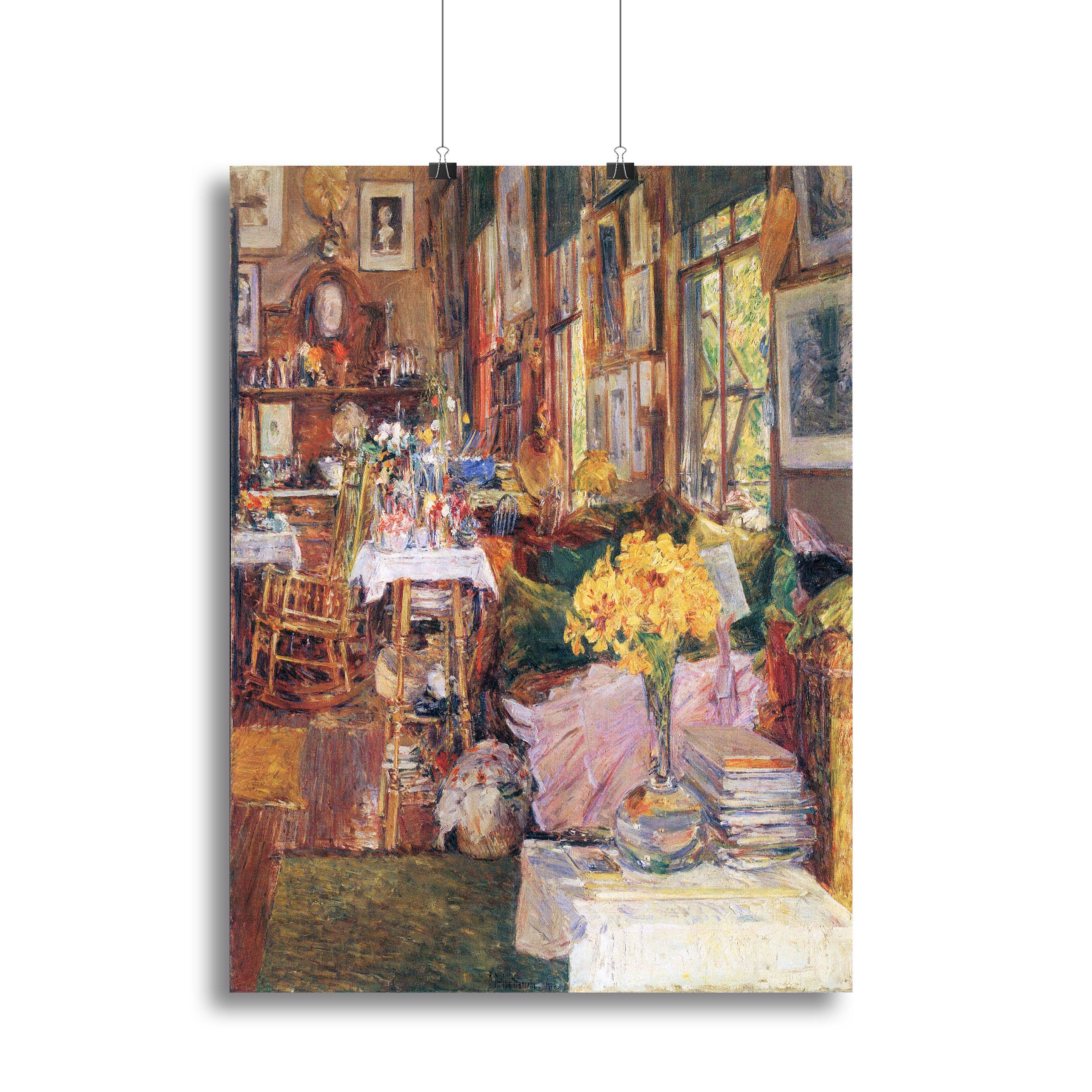 The room of flowers by Hassam Canvas Print or Poster - Canvas Art Rocks - 2