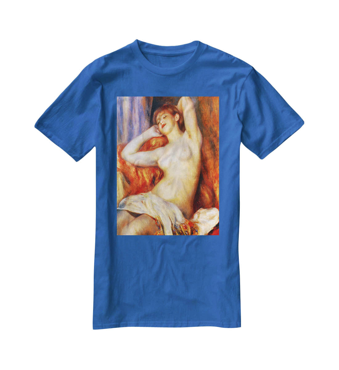 The sleeping by Renoir T-Shirt - Canvas Art Rocks - 2