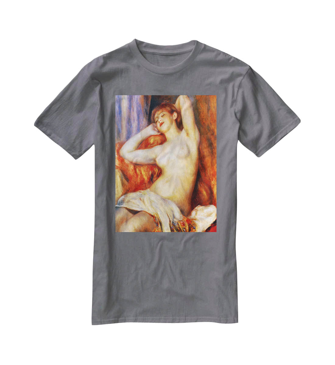 The sleeping by Renoir T-Shirt - Canvas Art Rocks - 3