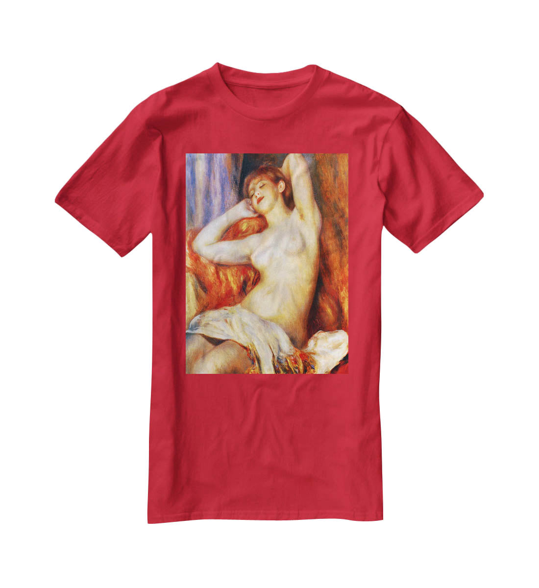 The sleeping by Renoir T-Shirt - Canvas Art Rocks - 4