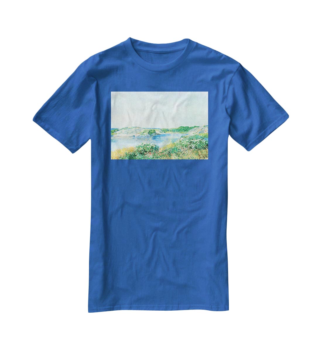 The small pond by Hassam T-Shirt - Canvas Art Rocks - 2