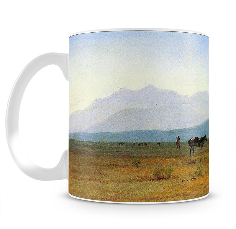 The stagecoach in the Rockies by Bierstadt Mug - Canvas Art Rocks - 1
