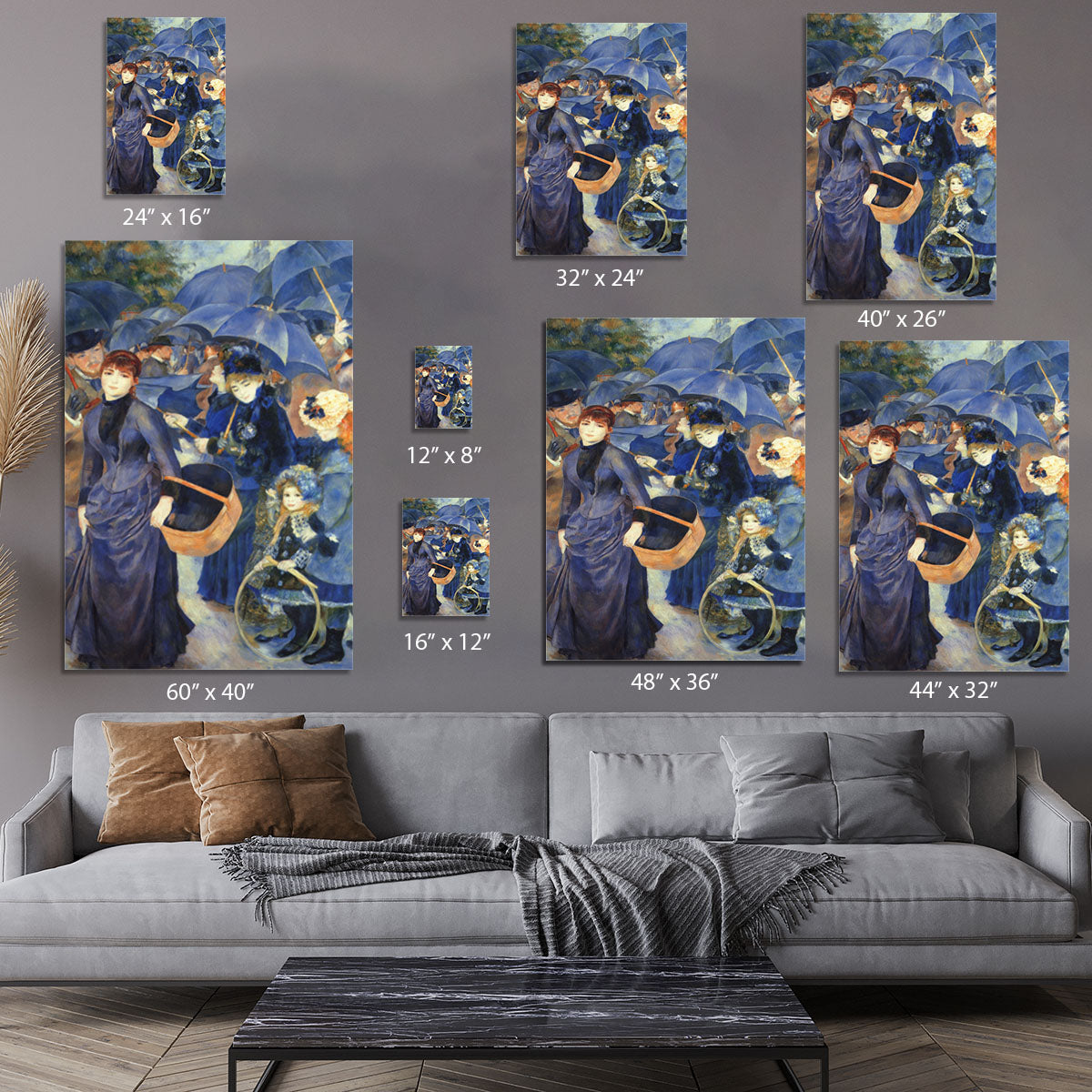 The umbrellas by Renoir Canvas Print or Poster - Canvas Art Rocks - 7