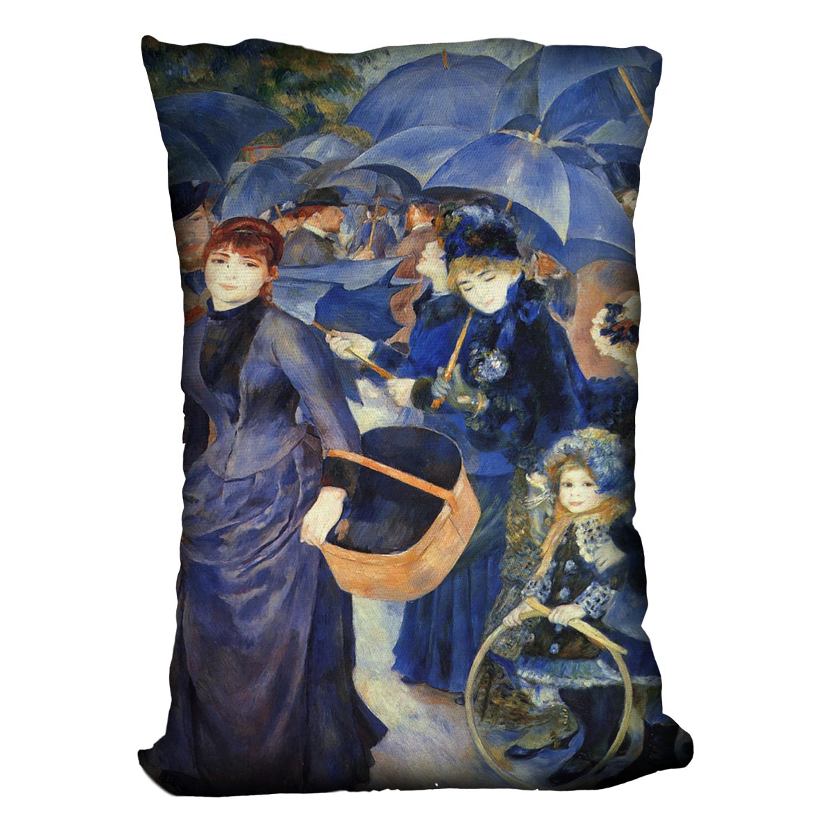 The umbrellas by Renoir Cushion