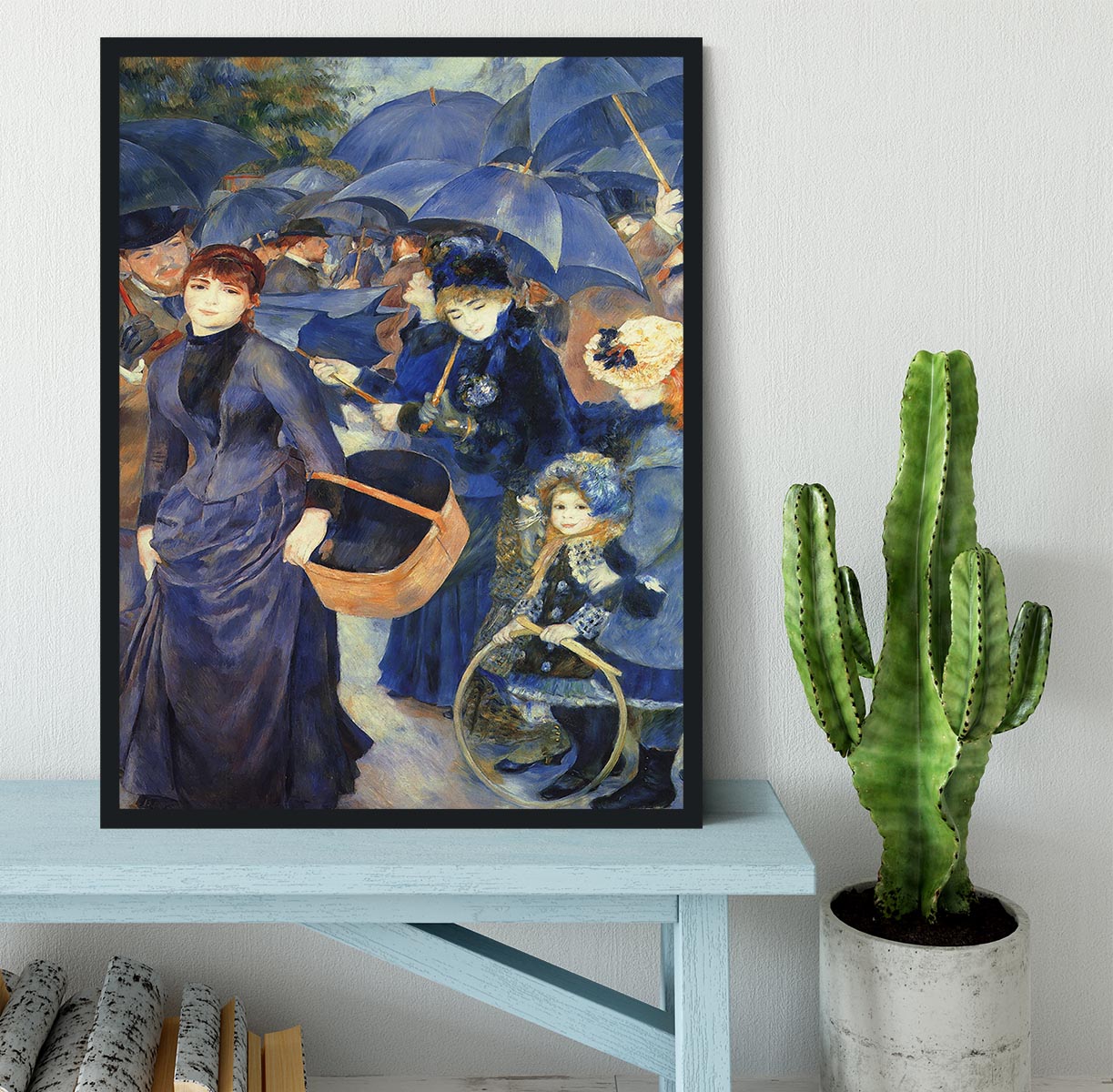 The umbrellas by Renoir Framed Print - Canvas Art Rocks - 2