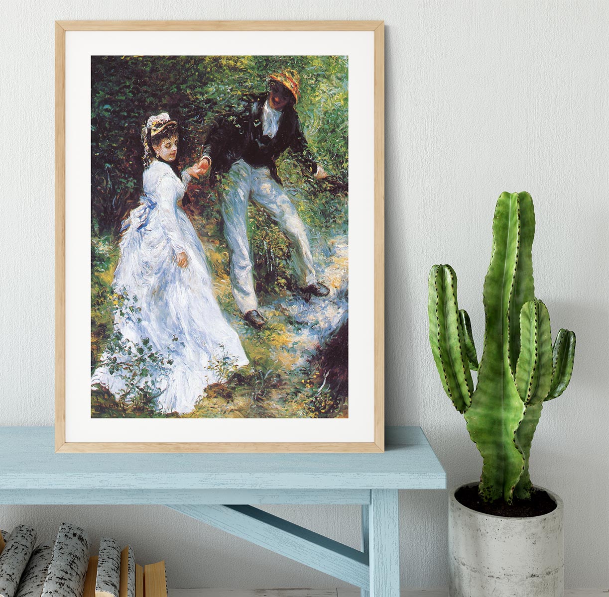 The walk by Renoir Framed Print - Canvas Art Rocks - 3