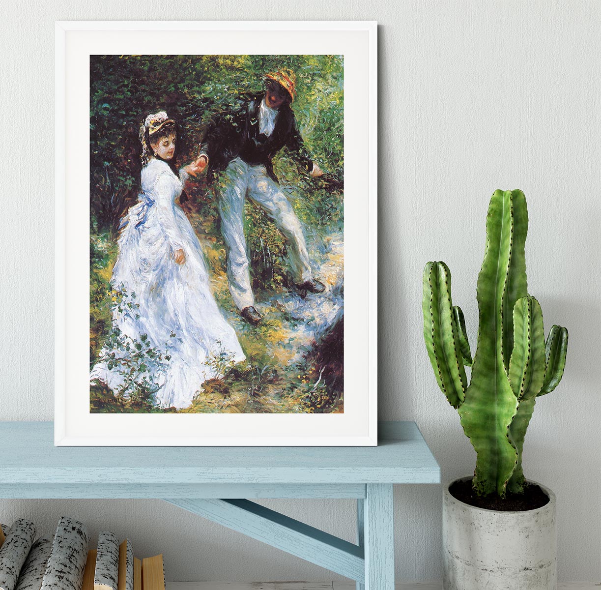 The walk by Renoir Framed Print - Canvas Art Rocks - 5