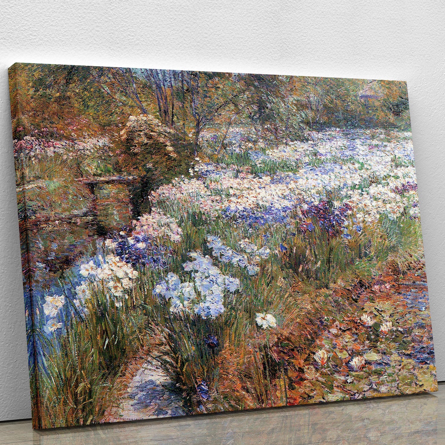 The water garden by Hassam Canvas Print or Poster - Canvas Art Rocks - 1