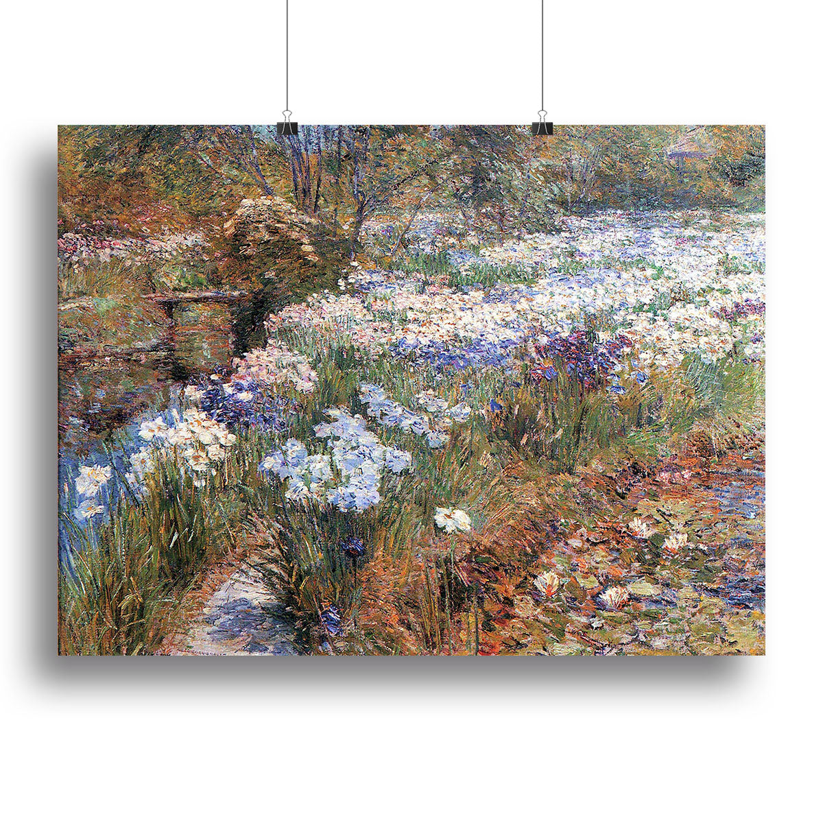The water garden by Hassam Canvas Print or Poster - Canvas Art Rocks - 2
