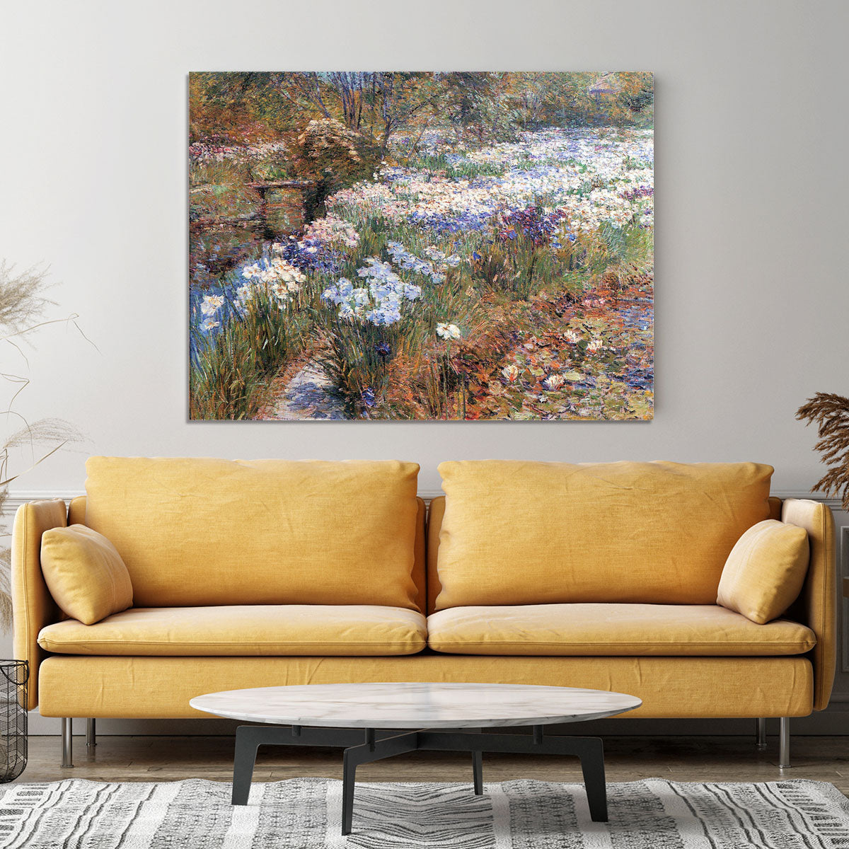 The water garden by Hassam Canvas Print or Poster - Canvas Art Rocks - 4