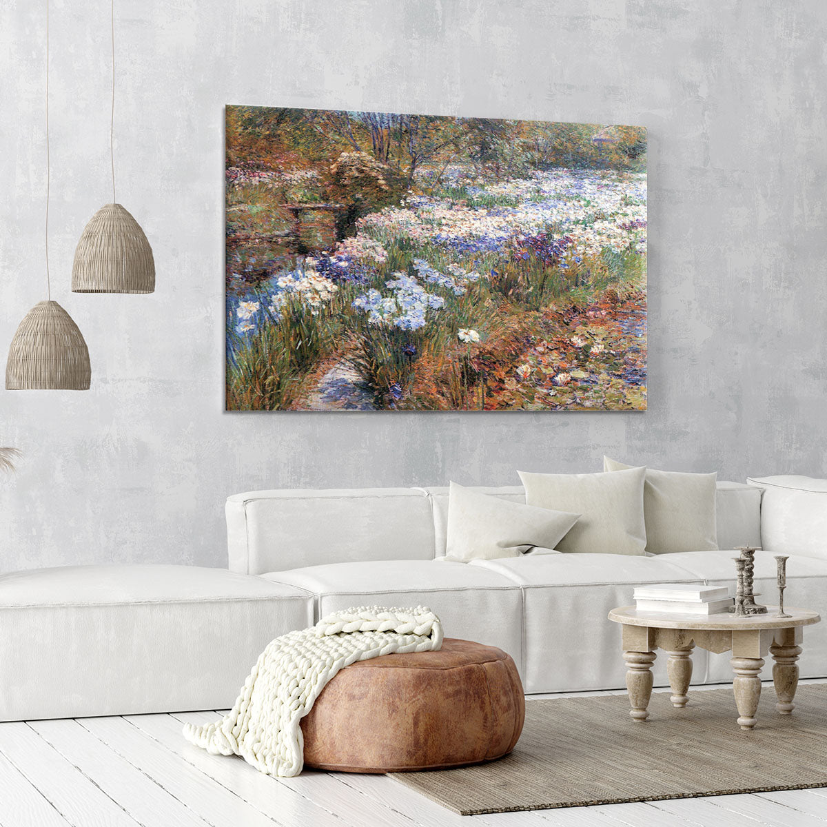 The water garden by Hassam Canvas Print or Poster - Canvas Art Rocks - 6