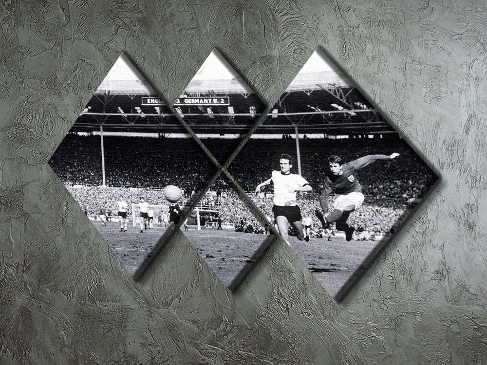 They think its all over Geoff Hurst Goal 4 Square Multi Panel Canvas - Canvas Art Rocks - 2