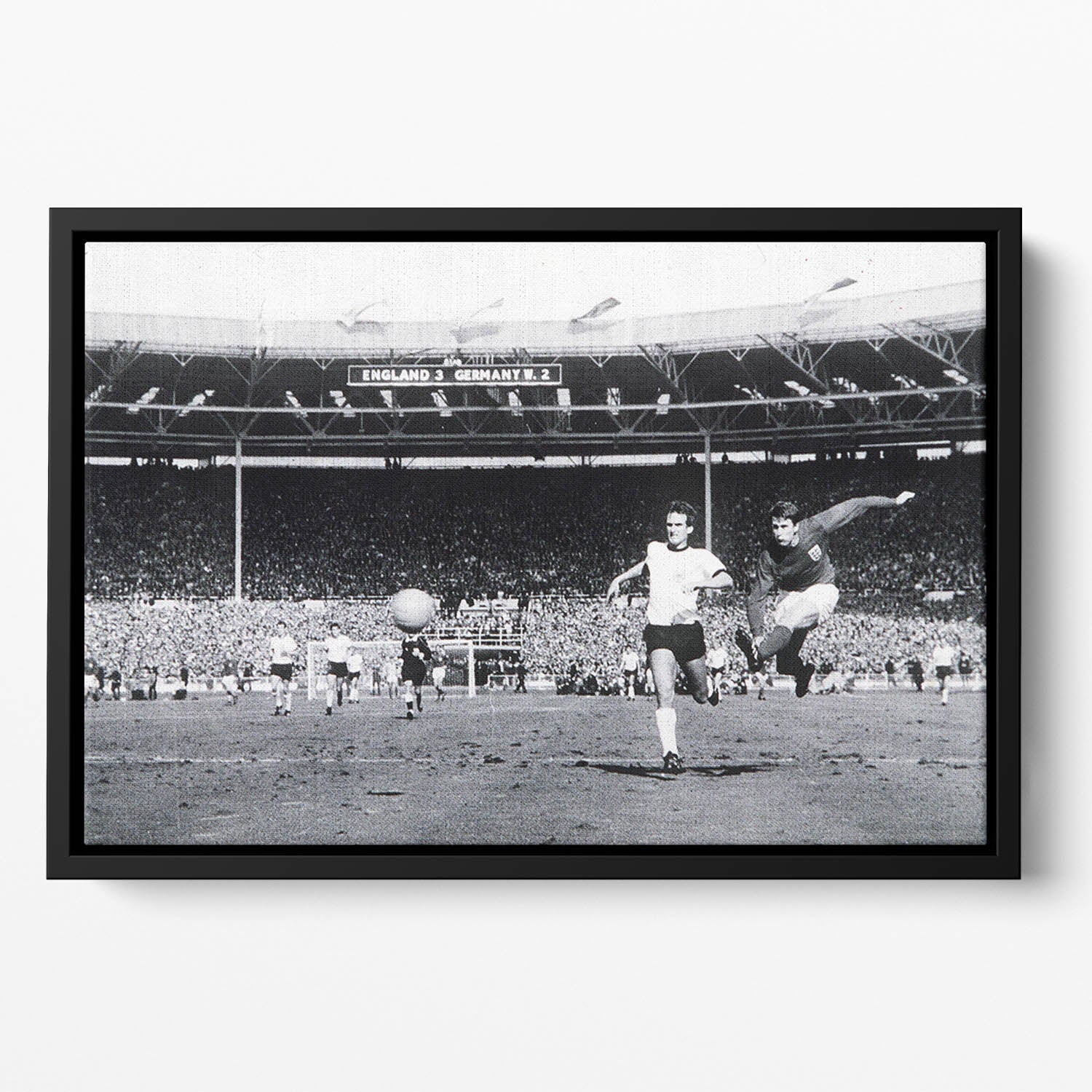 They think its all over Geoff Hurst Goal Floating Framed Canvas