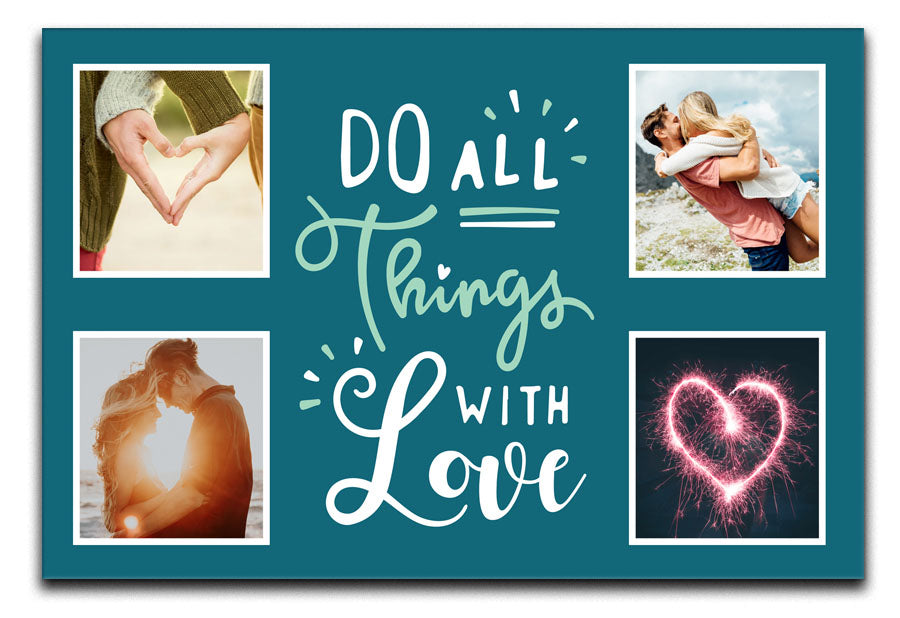 Things With Love Personalised Photo Canvas a