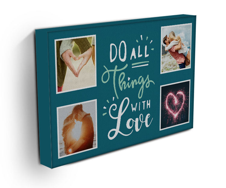 Things With Love Personalised Photo Canvas b