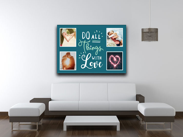 Things With Love Personalised Photo Canvas d