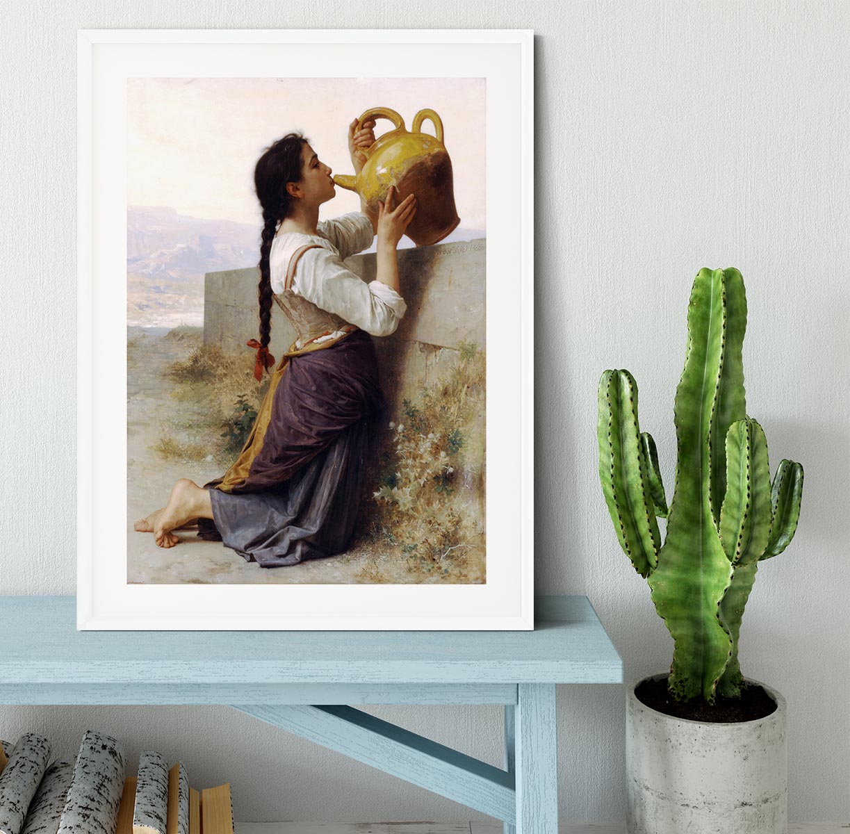 Thirst By Bouguereau Framed Print - Canvas Art Rocks - 5