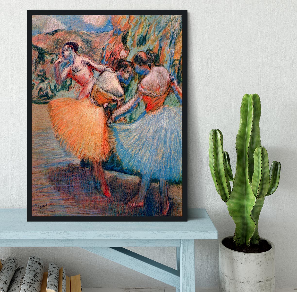 Three dancers 1 by Degas Framed Print - Canvas Art Rocks - 2