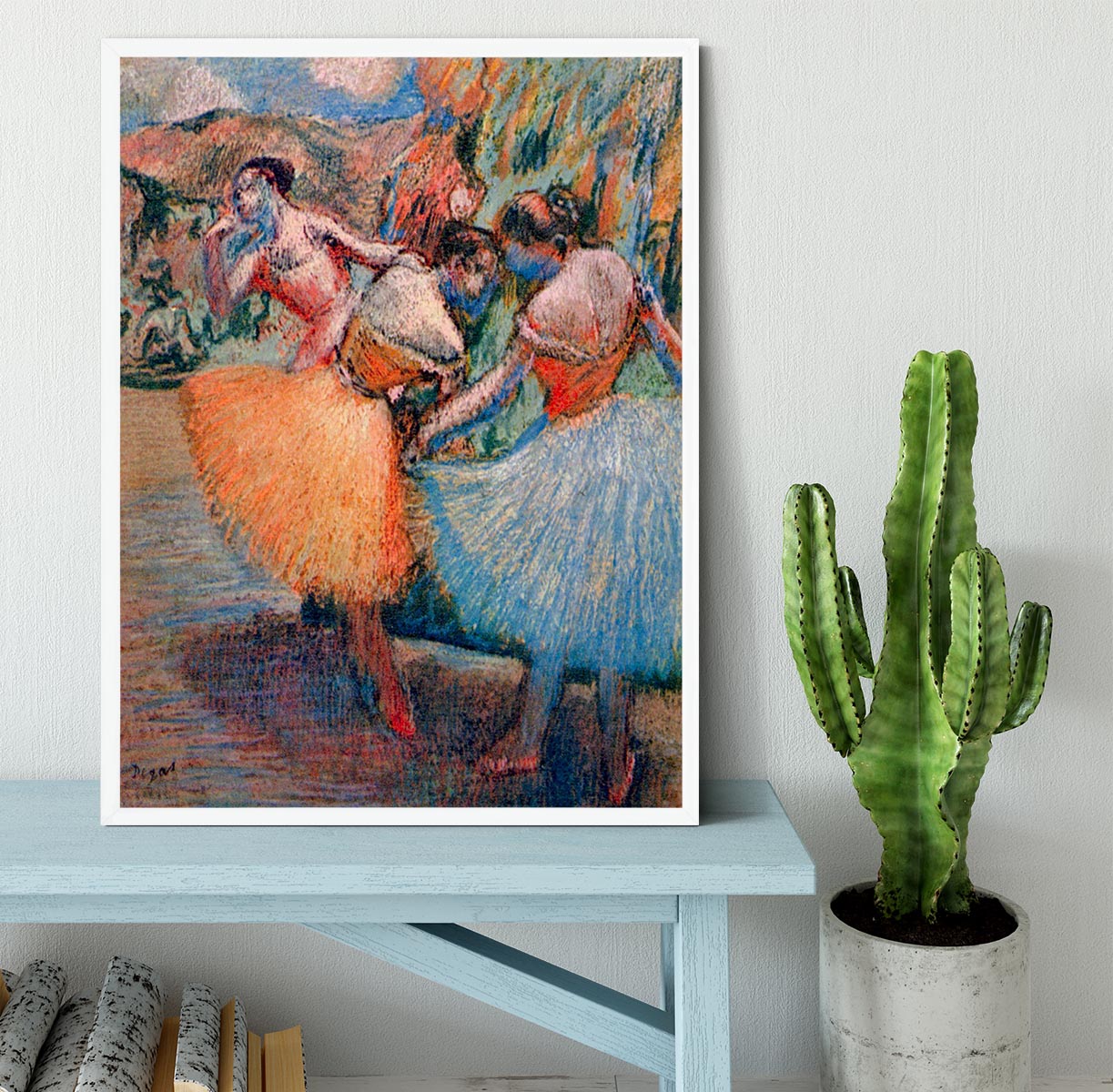 Three dancers 1 by Degas Framed Print - Canvas Art Rocks -6
