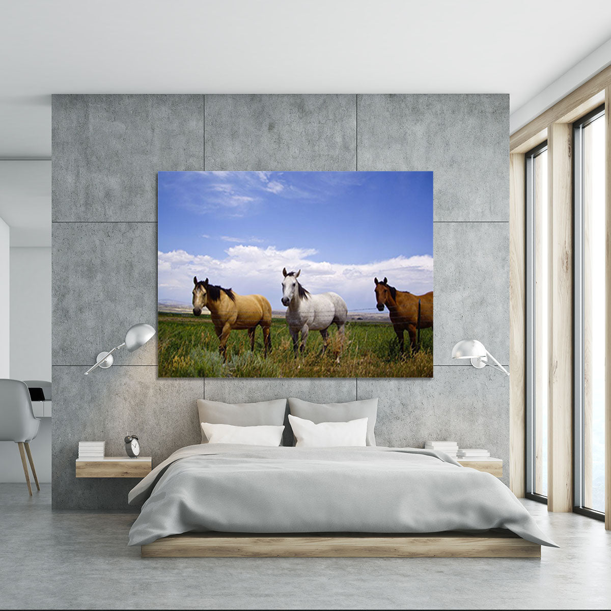 Three horses of a different color Canvas Print or Poster - Canvas Art Rocks - 5