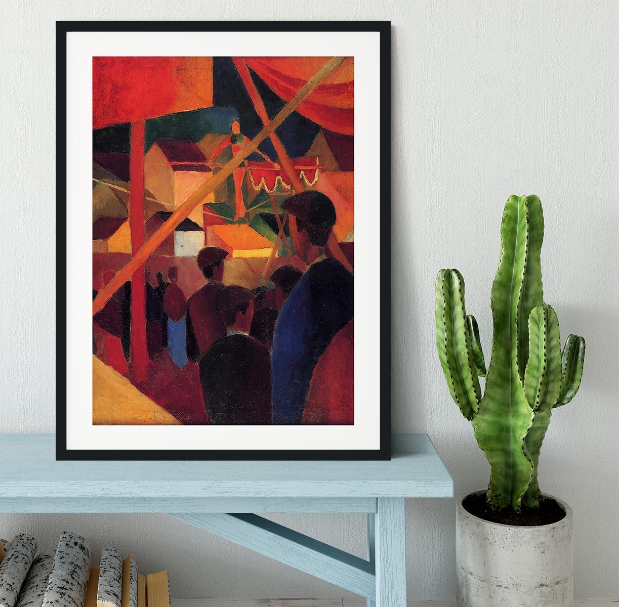 Tightrope by Macke Framed Print - Canvas Art Rocks - 1