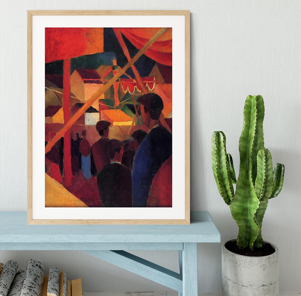 Tightrope by Macke Framed Print - Canvas Art Rocks - 3