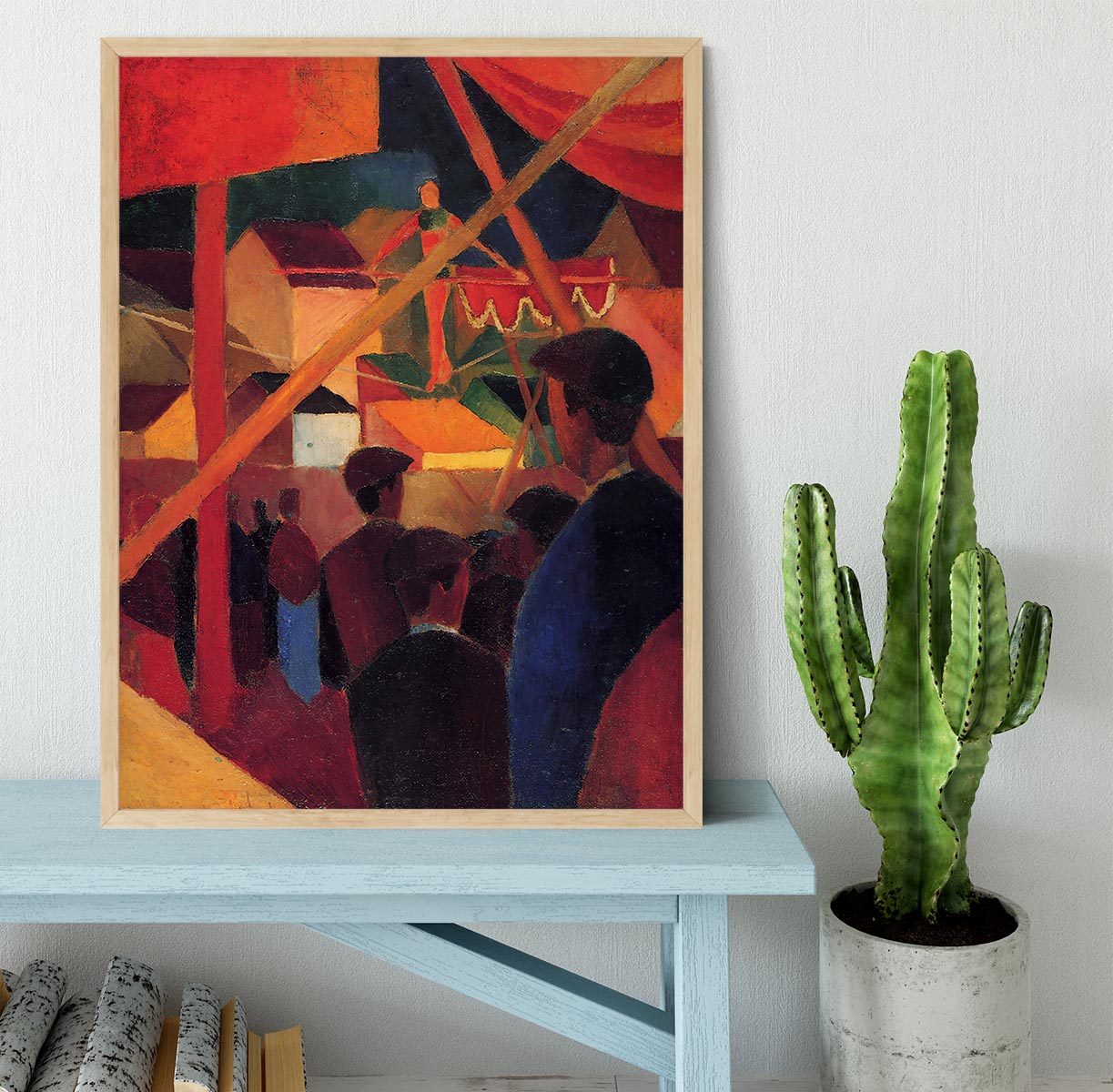 Tightrope by Macke Framed Print - Canvas Art Rocks - 4