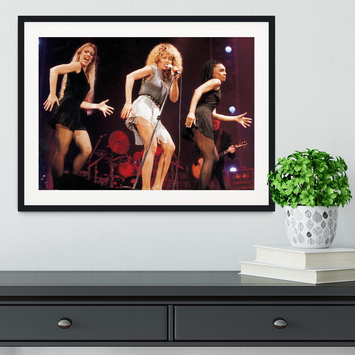 Tina Turner on stage Framed Print - Canvas Art Rocks - 1
