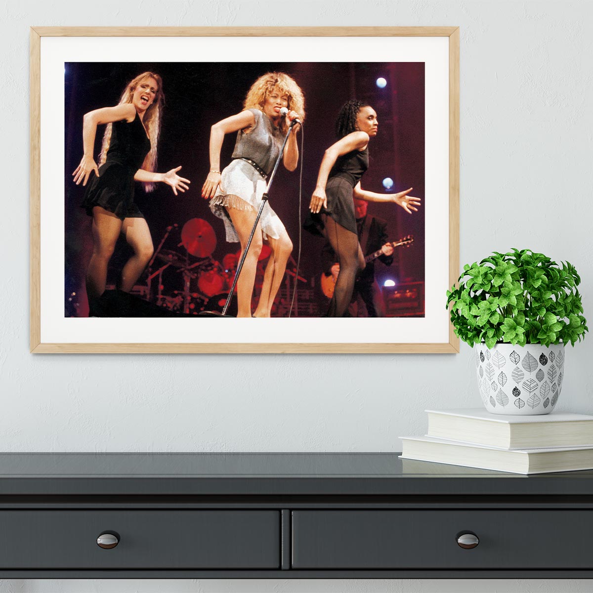 Tina Turner on stage Framed Print - Canvas Art Rocks - 3