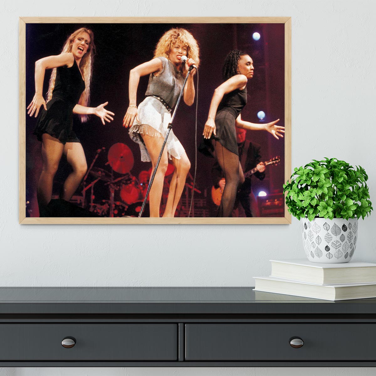 Tina Turner on stage Framed Print - Canvas Art Rocks - 4