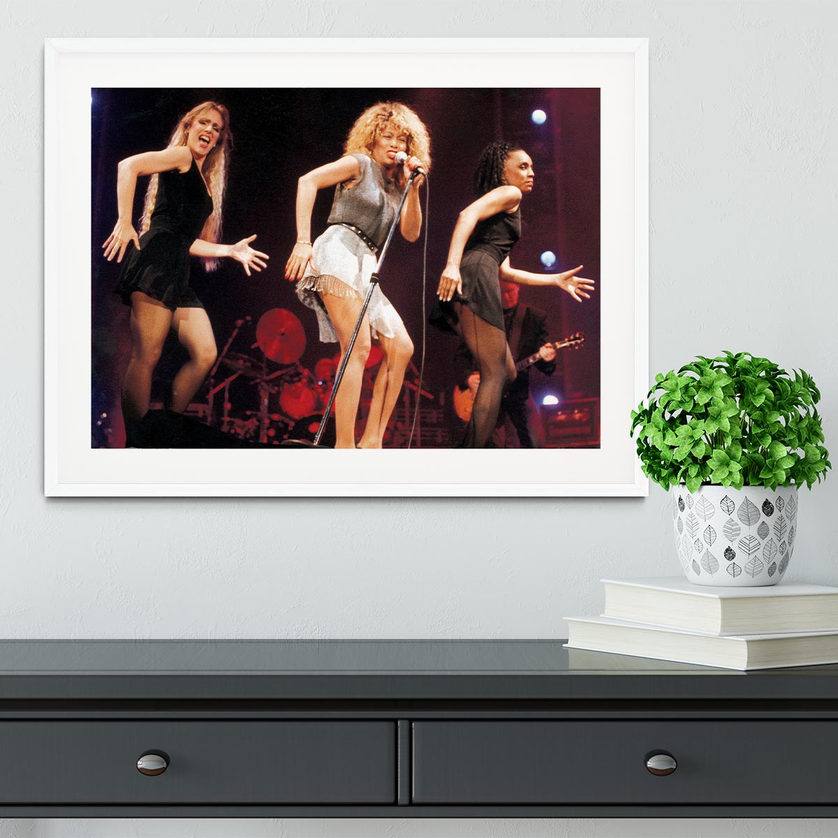 Tina Turner on stage Framed Print - Canvas Art Rocks - 5