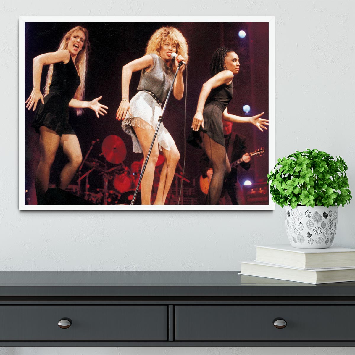 Tina Turner on stage Framed Print - Canvas Art Rocks -6