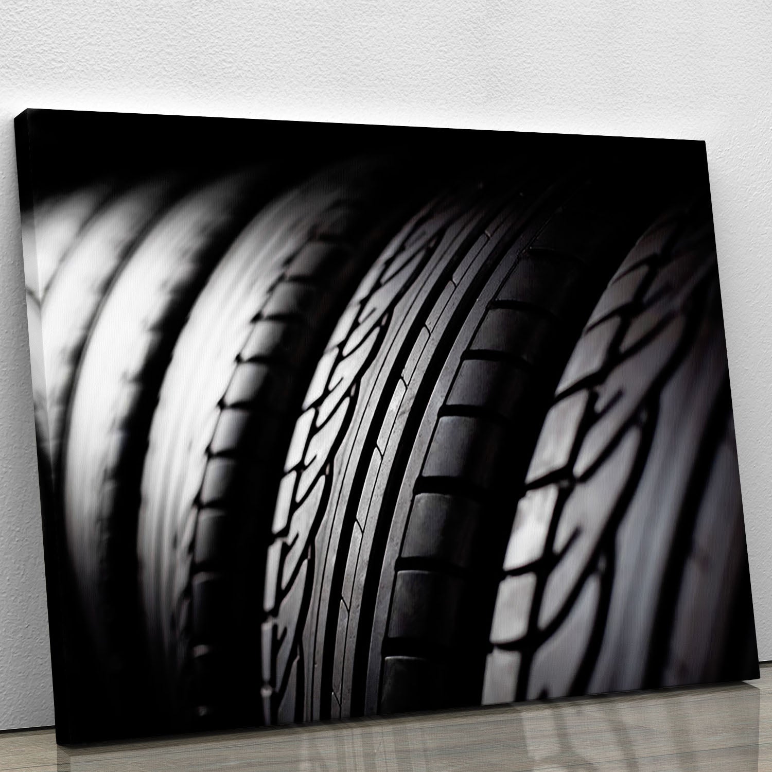 Tire stack background Canvas Print or Poster - Canvas Art Rocks - 1